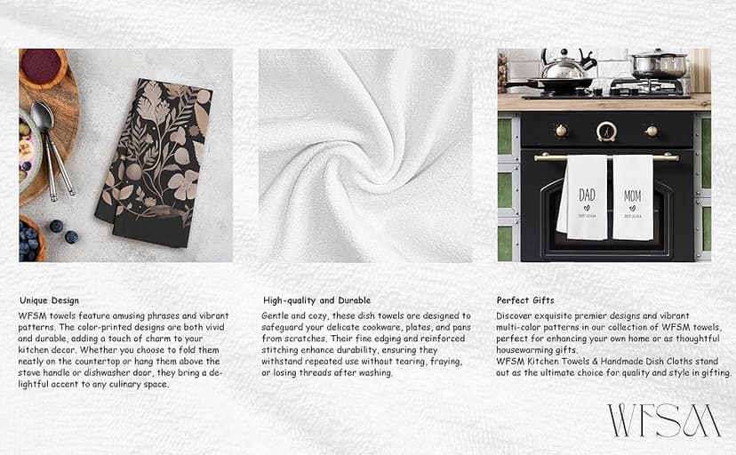 Chef Gifts Kitchen Towels - Cute Hostess Gifts, Decorative Kitchen Towels, 1624 Inches