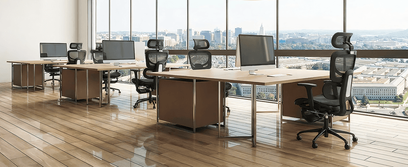 AreShark Office Chair Ergonomic Desk Chair,High Back Computer Chair with 3D Headrest & Armrests,Gaming Chair with Lumbar Support,90-135°Tilt Lock Mesh Office Chair with Footrest,Wheels,Black