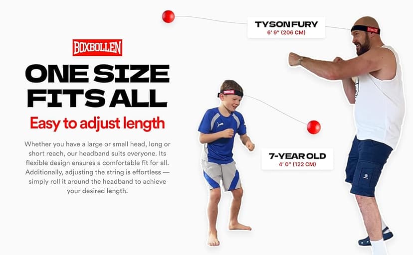 Boxbollen® Boxing Reflex Ball - Celebrity-Endorsed Home Workout Game - App-Connected Punch Counter - Hand Eye Coordination Training Ball - Christmas Gift for Boxers, All Ages - Stocking Stuffer