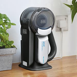 BLACK+DECKER dust buster PIVOT VAC Handheld Vacuum Cordless, Car Vacuum Portable Rechargeable, Extendible Crevice Tool and 200 Degree Pivoting Nozzle, Strong Suction, Lightweight (BDH2000PL)