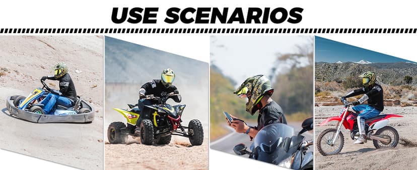 Orthrus Dual Sport Adventure Motorcycle Helmet DOT Certified for Adults, UV Protected Dual Visor & Intercom Slot, ATV UTV Dirt Bike Snowmobile Off Road Helmets