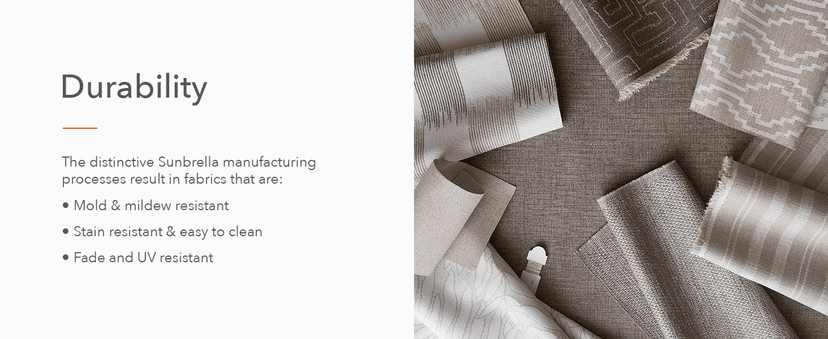 Sunbrella Outdoor Fabric by The Yard | Canvas Taupe | Official Sunbrella Seller | Indoor or Outdoor Upholstery Fabric for Chairs, Cushions, Drapery, Pillows, Furniture