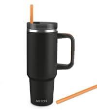 Milton Thermosteel Flip Lid 500, Double Walled Vacuum Insulated Thermos 500 ml | 16 oz | 24 Hours Hot and Cold Water Bottle with Cover, Stainless Steel, BPA Free, Leak Proof | Silver