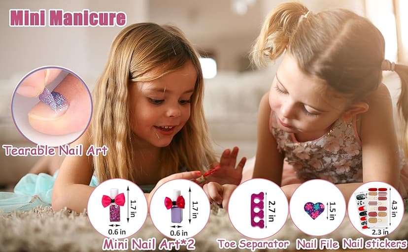 For Ideahome Kids Washable Makeup Girl Toys - Real Make Up Set, Little Girls Makeup Kit for Toddler Kid Children Princess, Christmas Birthday Gift Toys for Girl 4 5 6 7 8 9 10 Year Old