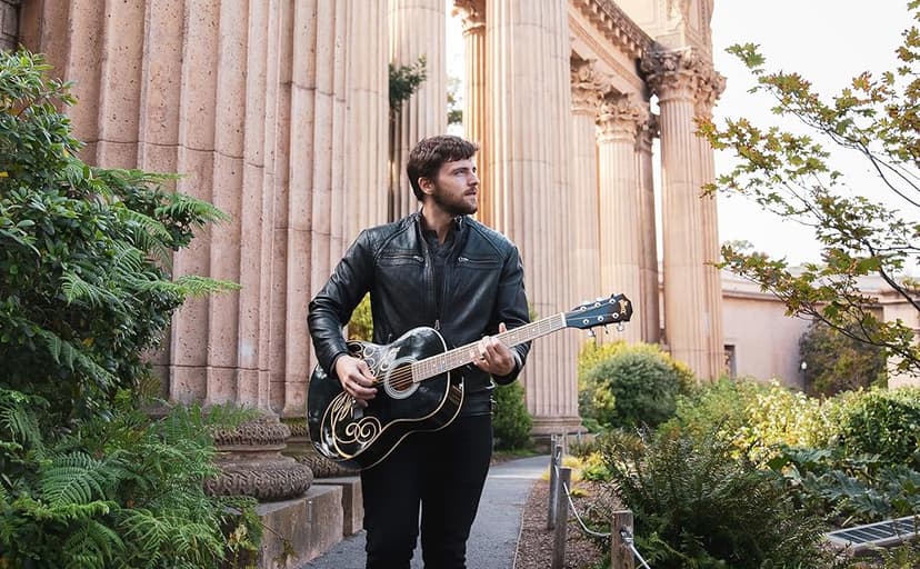 WINZZ AF227A 39 Inches Concert Acoustic Acustica Guitar with Full Kit, Delicate Vine