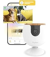 Furbo 360° Dog Camera: Pet Security Cam w/Barking Alerts, Rotating View, Treat Toss w/Phone App, Smart Home Puppy Monitoring, 2-Way Speaker, No Subscription Needed. Standard See, Talk, & Toss Features
