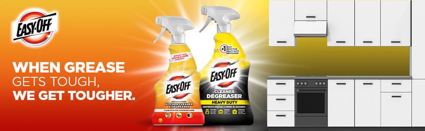 Easy-Off Heavy Duty Degreaser Cleaner Spray, Kitchen Degreaser, 32 Oz