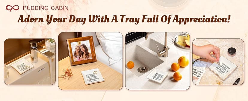 PUDDING CABIN Best Friend Birthday Gifts for Women Friendship is Endless Jewelry Dish for Women Rings Earrings, Unique Gifts for Woman Female Friend Birthday Christmas Mothers Day Gift