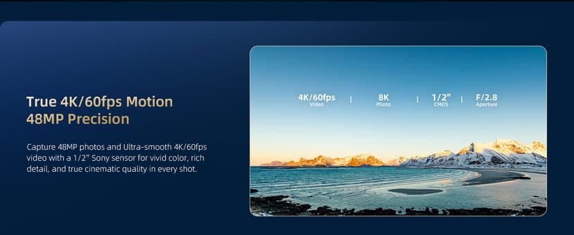 Skyrover S1 Mini Drone with Camera 4K/60fps Video, 48MP Photo with 8K Image Quality, 3-Axis Gimbal Stabilization, 39,000ft Video Transmission, 40-Min Flight Time, Under 249g, Auto Track