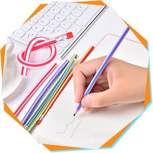 OJYUDD Flexible Bendy Pencil,35 PCS Flexible Soft Pencil Colorful Stripe Soft Pencils with Eraser as Gift for Students or Children B07GVDPM1D