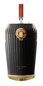 GREEN HOUSE: Draft Pour Beer Dispenser & Ultra Fine Foam Maker - Mini Kegerator for Home. Draft Pour and Ultra Fine Foam covering top makes your regular beer taste delicious and keep longer.