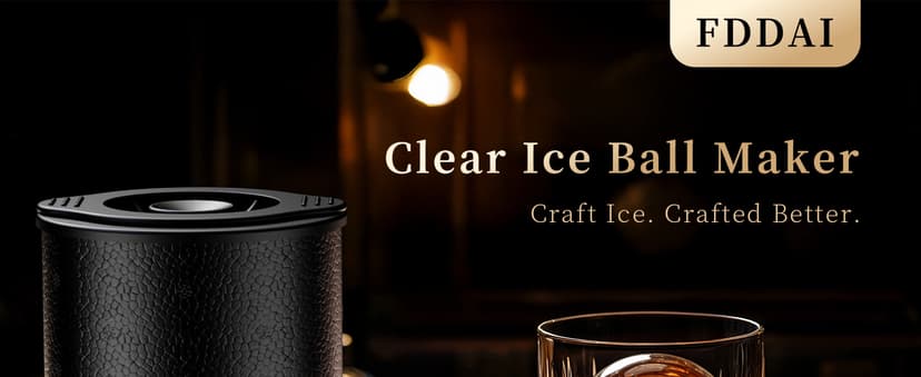 Clear Ice Ball Maker for Whiskey: 2.5" Crystal Clear Ice Maker - Large Ice Sphere Maker for Bourbon & Cocktails - Easy Release Silicone Ice Cube Maker for Home Bar