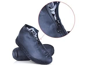 ydfagak Shoe Covers Waterproof Reusable Foldable Not-Slip Rain Shoe Covers with Zipper,Shoe Protectors Overshoes Rain Galoshes for Kids Men and Women