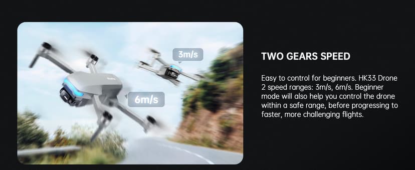 Drones with Camera for Adults 4K, Foldable Beginner Drone with Brushless Motor, Auto Follow, Tap Fly, Circle Fly, One Key Start, Under 249g