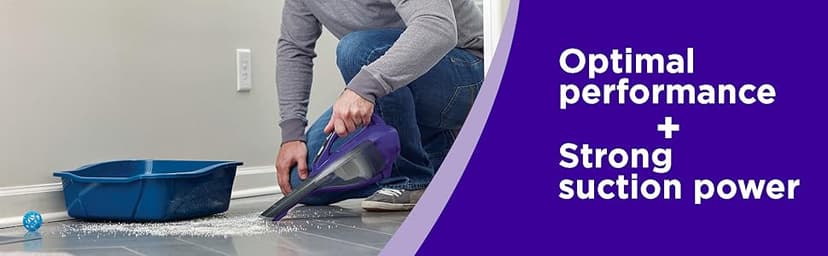 BLACK+DECKER dustbuster furbuster AdvancedClean Cordless Pet Handheld Vacuum, Home and Car Vacuum (HLVA325JP07)