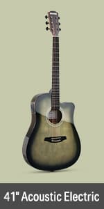 Donner 3/4 Acoustic Guitar Kit 36 Inch Dreadnought Acustica Guitarra Bundle for Beginner Adult Youth Travel With Steel String Spruce Wood Gig Bag Tuner Pickguard Right Hand