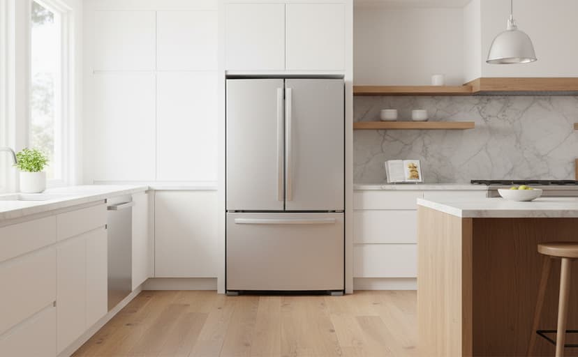 GE GNE27JYMFS 36" French Door Refrigerator with 27 cu. ft. Total Capacity LED Lighting Internal Water Dispenser Spill-Proof Shelves in Fingerprint Resistant Stainless Steel
