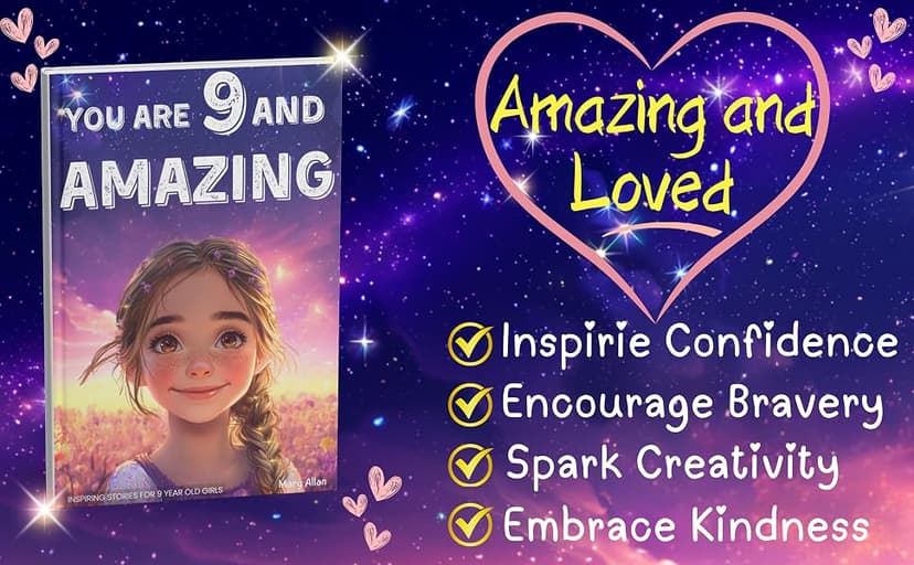 You Are 9 And Amazing! Inspiring Stories For 9 Year Old Girls: 15 Motivating Tales of Confidence, Friendship, Compassion and Creativity (You Are Amazing!) 1965857027