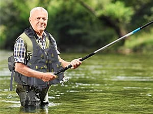 Gonex Fly Fishing Vest for Men Women, Comfortable Adjustable Fishing Vest with Multi-Pockets Reflective Stripes