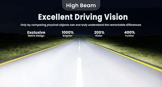 HWSTAR Pair New 1000% Bright Anti-glare 7 Inch Led Headlights Round Compatible with Jeep Wrangler JK JKU TJ LJ Chevy Ford GMC Dodge Mazda Nissan Mack VW etc DOT Approved H6024 Hi/Low Sealed Beam