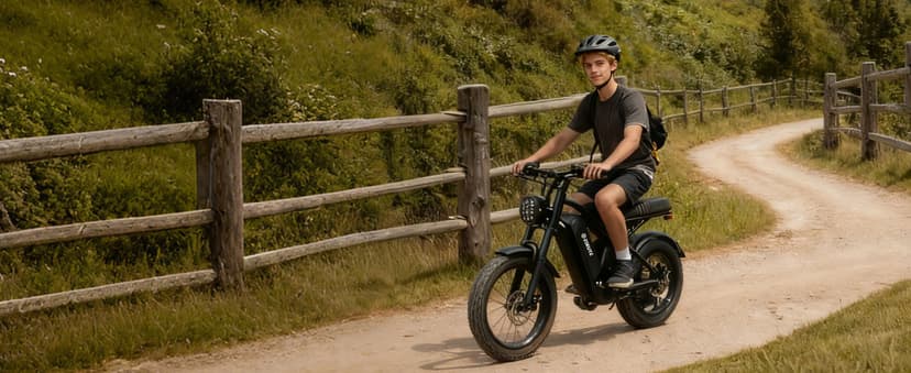 V100/V200 1500W Peak Electric Bike for Adults, 28MPH 48V13&20.8 Ah Removable Battery, 16/20"x4.0" Fat Tire, 7-Speed E-Bike with Dual Suspension – Commuter Ebike for Men & Women