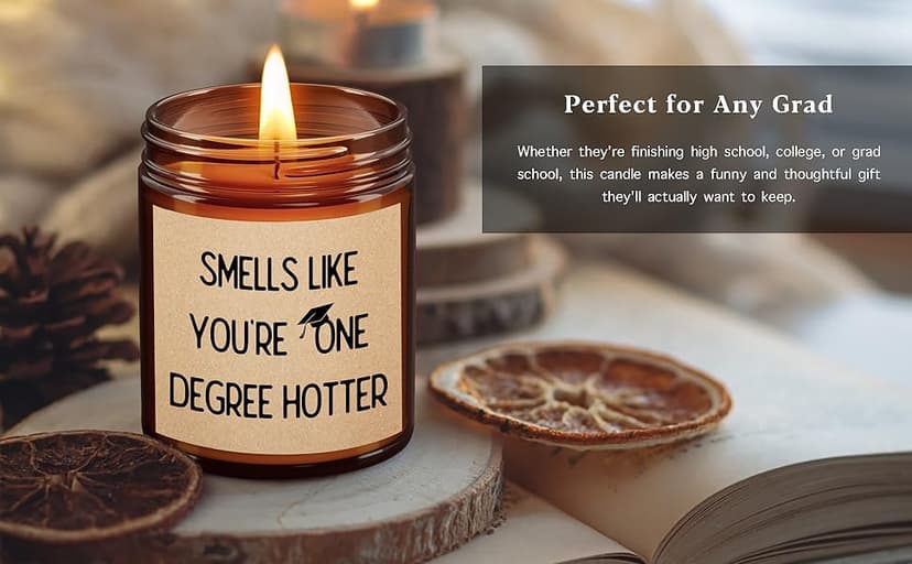 Graduation Gifts for Her/Him High School Seniors Class Of 2025 Nursing Grad Masters Degree 8th Grade College Graduation Gifts for Women Funny Congratulations Gift Candle for Sister Son Daughter Friend