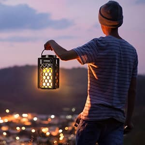 Outdoor Bluetooth Speakers Waterproof Portable Led Flame Speaker with Torch Atmosphere 10w Enhanced Bass for Patio Porch Garden Home Backyard Decor, Gifts for Men Women Couples Dads Moms