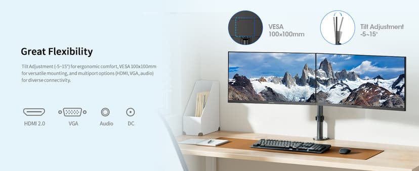 KOORUI 27 Inch Gaming Office Monitor 144Hz VA Display 4000:1 Contrast Ratio, FreeSync FHD 1080P, Eye Care TÜV Rheinland Certified, Slim Bezels, HDMI VGA Ports, Ergonomic Tilt, VESA Mount, Black