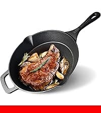 Mueller DuraCast 6 Quart Enameled Cast Iron Dutch Oven Pot with Lid, Heavy-Duty, Oven Safe up to 500° F & Across All Cooktops, Wedding Registry Ideas & Gifts, Emerald