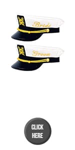 Bachelor Party Captain's Hat - Groom to Be Nautical Bachelor Hat | Funny Accessory Boats n' Hoes Bridal Shower