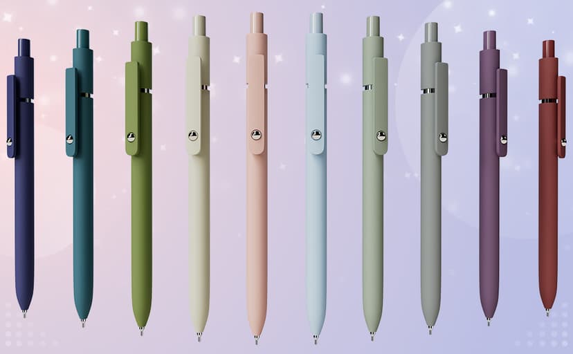 Gel Pens, 5 Pcs 0.5mm Black Ink Pens Fine Point Smooth Writing Pens, High-End Series Pens for Journaling Note Taking, Cute Office School Supplies Gifts for Women Men (Morandi)