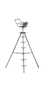 Guide Gear 6 Foot Tripod Hunting Tower Blind, 2-Man Stand Elevated, Hunting Gear Equipment Accessories, 4 by 4