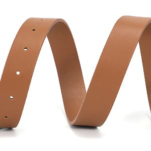 XZQTIVE 3 Pack Women Belts For Jeans Dresses Pants Ladies Leather Waist Belt with Gold Buckle