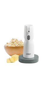 DASH Hot Air Popcorn Popper Maker with Measuring Cup to Portion Popping Corn Kernels + Melt Butter, 16 Cups - Aqua