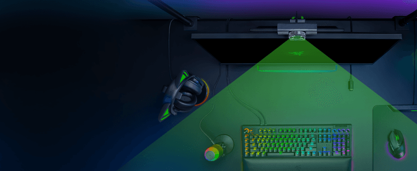Razer Kiyo V2 X Streaming Webcam: 1440p 60 FPS - Auto Focus - Built-in Microphone - Wide Angle Lense - Integrated Privacy Shutter - Works with OBS, Xsplit, Streamlabs, Discord, Zoom, Teams - Black