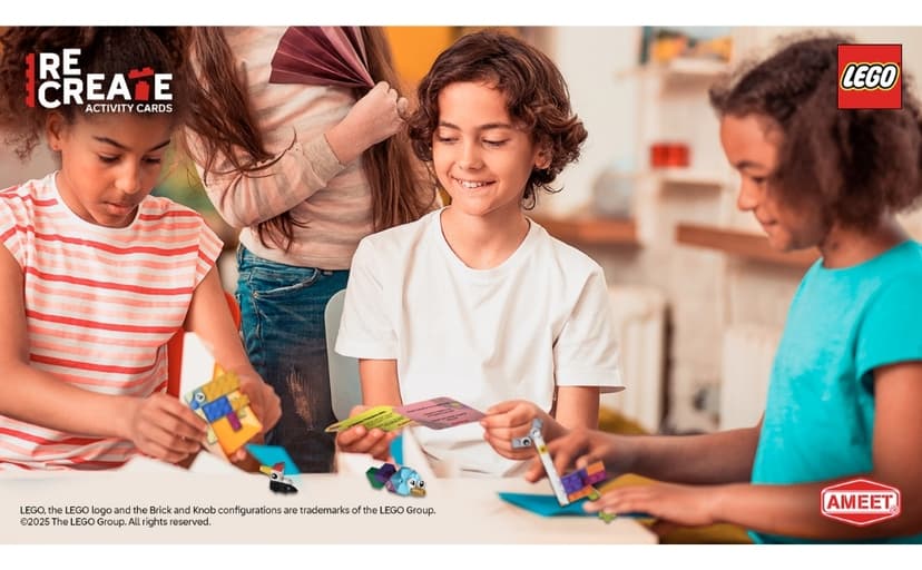 LEGO Recreate Activity Cards – Tech | Build & Play Game with 30+ Activity Cards & 25 LEGO Elements | Ages 6+