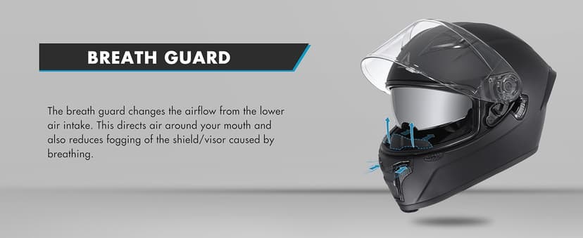 TRIANGLE Motorcycle Helmets Full face Helmet for Adults Men and Women Dual Visor with Internal Sunshield DOT Approved