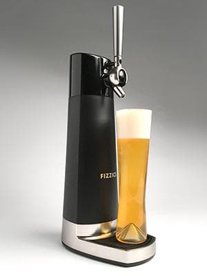 FIZZICS - DraftPour Beer Dispenser - Converts Any Can or Bottle Into a Nitro-Style Draft, Gift for Men and Beer Enthusiast, Beer Tap Draft Machine - Carbon