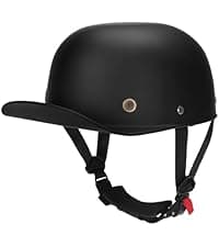 Yesmotor Motorcycle Baseball Helmet - Retro Baseball Style Cap for Unisex-Adult, DOT Approved