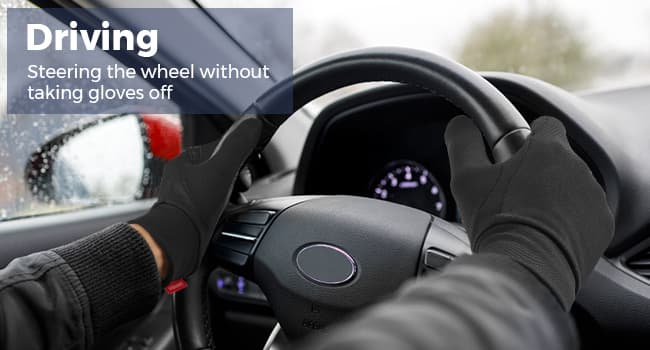 Aegend Lightweight Winter Gloves for Men Women, Warm Running Gloves Touchscreen Thermal Glove Liners for Cold Weather Driving, Cycling & Hiking, Non-Slip, Elastic Cuff, Stretchy, Durable