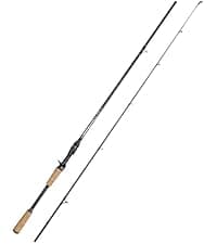 Jenseits 2Piece Carbon Fiber Spinning & Casting Fishing Rod, Ultra-Sensitive Lightweight, Stainless Steel Ceramic Guides, Cork & EVA Handle, Fast & Extra Fast Action, Bass Trout Freshwater Fishing Rod