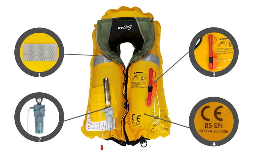 Eyson Slim Inflatable Life Jacket Life Vest Automatic