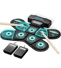 CAHAYA Acoustic Electric Guitar Kit - 41” Carbon Fiber Adult Beginner Set with Bag and Strap Built-In Pickup Rich Resonance & Warm Tone for Performance Ready, Pearl Blue-Purple Finish