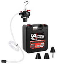 ARES 70923 - Vacuum Brake Fluid Bleeder - 1-Liter Vacuum Fluid Extractor - Hanging Hook and Locking Trigger Allows for Hands Free Operation