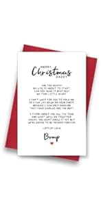 Funny Christmas Cards with Envelopes, Naughty Christmas Gifts for Boyfriend Husband Men, Unique Christmas Gift ideas for Him, Cute Merry Christmas Card Gifts from Wife Girlfriend