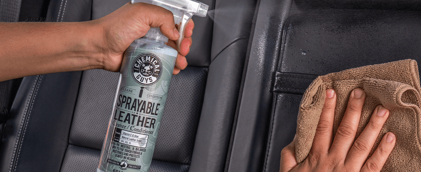 Chemical Guys Sprayable Leather Cleaner and Conditioner in One - Cleans, Conditions, and Protects Leather, Vinyl, Faux & More, Safe for Cars, Furniture & Apparel - 16 oz