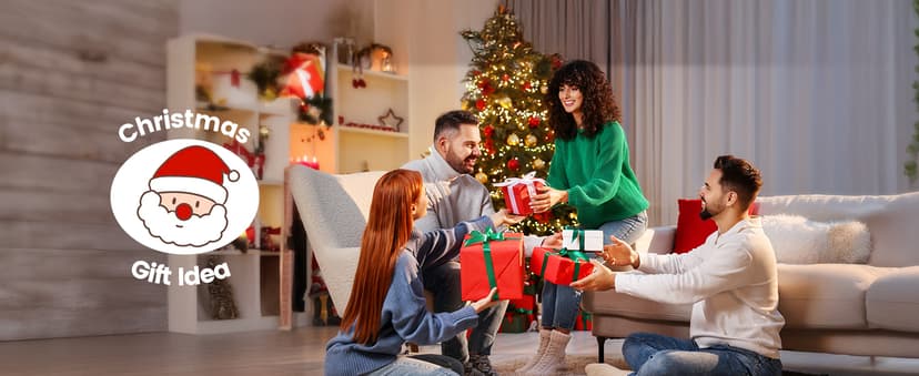 Birthday Gifts for Men Women-Bluetooth Speaker with HD Sound, Stocking Stuffers White Elephant Gifts for Adults, Kitchen Gadgets for Anniversary Idea Gift for Dad Mom Husband Wife(Black)