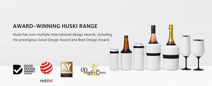 Huski Wine Tumbler 2.0 | NEW | Award-winning Design with Detachable Stem | Premium Stainless Steel Wine Glass with Lid | Triple Insulated Tumbler | 12oz Capacity | Great Gift (Powder Pink) B0CS2WT99T