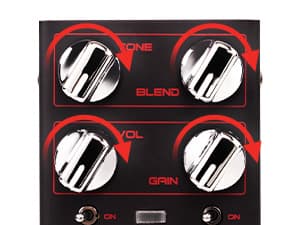 JOYO Bass Guitar Pedals High Gain Overdrive Effect Pedal with Independent Mid Frequency and Gain Boost for Bassist Electric Guitar Bass (DOUBLE THRUSTER R-28)