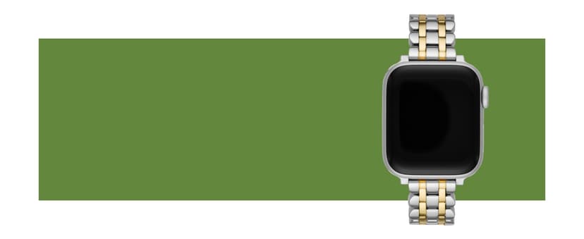 Kate Spade New York Designer Interchangeable Stainless Steel Band Compatible with Your 38/40/41mm Apple Watch Series 9/8/7/6/5/4/3/2/1/SE